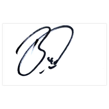 Signed Ben Amos White Card - Bolton Wanderers Autograph