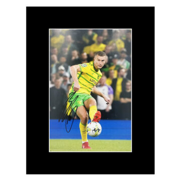 Signed Ben Gibson Photo Display 16x12 - Norwich City Autograph