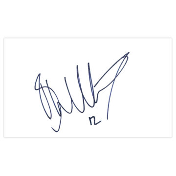 Signed Ben Williams White Card - Cheltenham Town Autograph