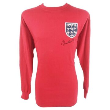 Signed Bobby Charlton Jersey - England World Cup 1966 Icon