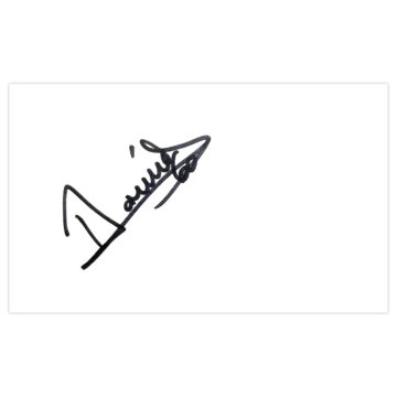 Signed Boris Mathis White Card - Northampton Town Autograph