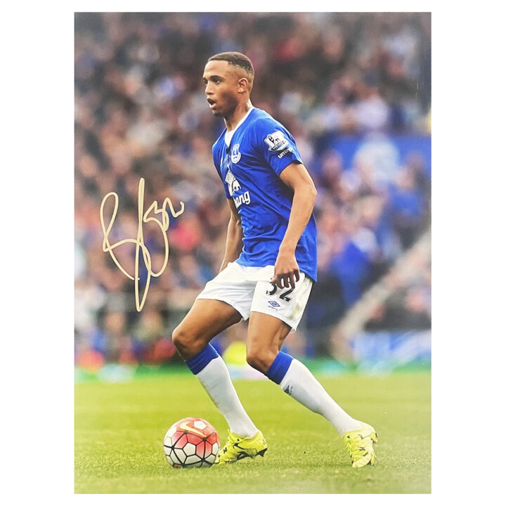 Signed Brendan Galloway Poster Photo - 18x12 Everton Icon