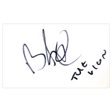 Signed Brian Rose White Card - Boxing Icon Autograph