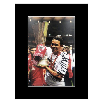 Signed Carlos Bacca Photo Display - 16x12 Europa League Champion 2021