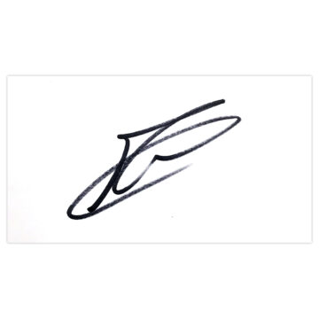 Signed Carlos Marchena White Card - Valencia Autograph