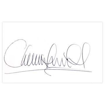 Signed Chris Tremlett White Card - England Cricket Autograph