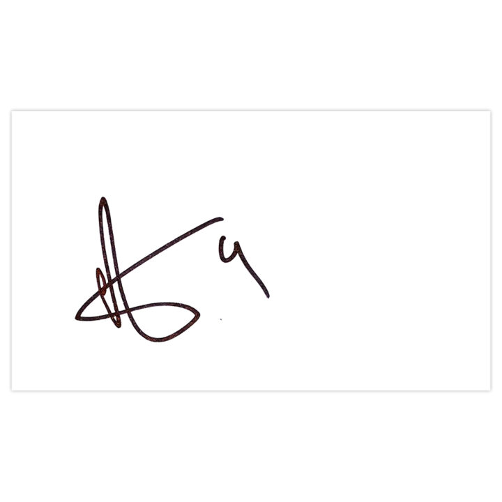 Signed Clayton Donaldson White Card - Brentford Autograph