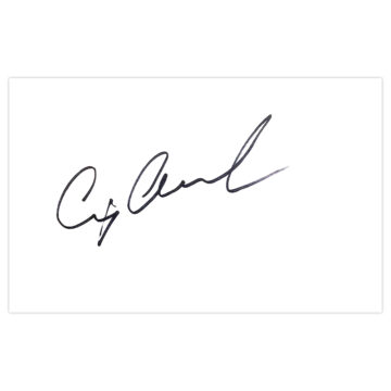 Signed Craig Overton White Card - England Cricket Autograph