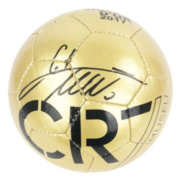 Signed Cristiano Ronaldo Football – Ballon D’or Winner Real Madrid Icon