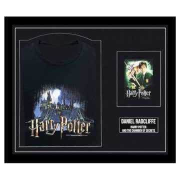 Signed Daniel Radcliffe Framed Display Shirt - Harry Potter And The Chambers Of Secrets