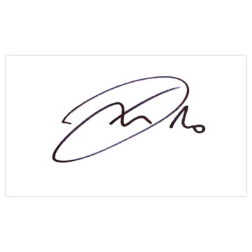 Signed Danny Guthrie White Card - Newcastle United Autograph