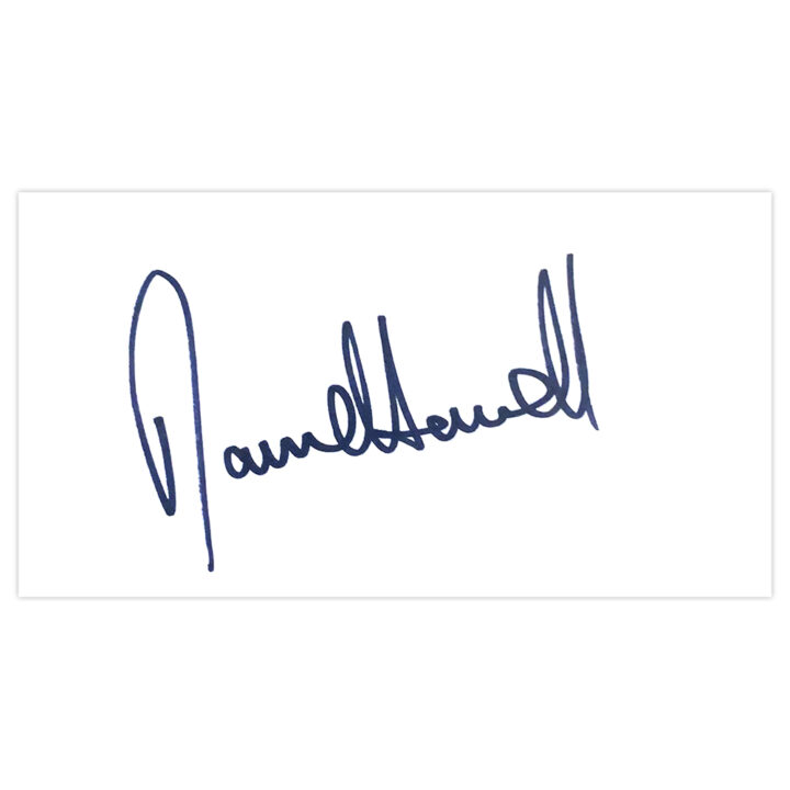 Signed David Howell White Card - Golf Icon Autograph