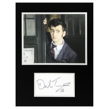 Signed David Tennant Photo Display - TV Icon