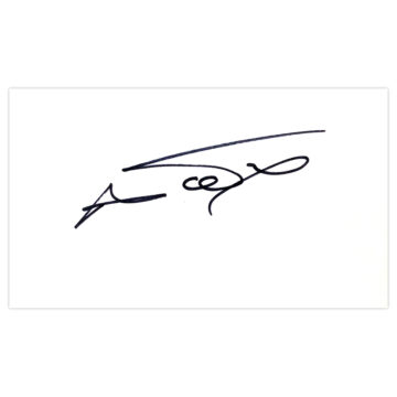 Signed David Weir White Card - Glasgow Rangers Icon