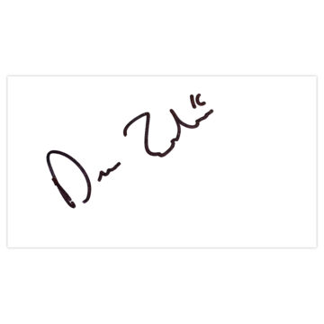 Signed Denny Johnstone White Card - Colchester United Autograph