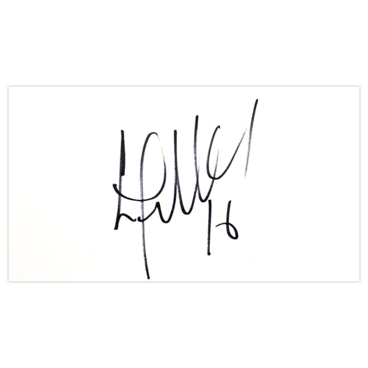 Signed Efe Sodje White Card - Nigeria Autograph