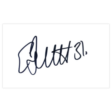 Signed Elliott Bennett White Card - Brighton & Hove Albion Autograph