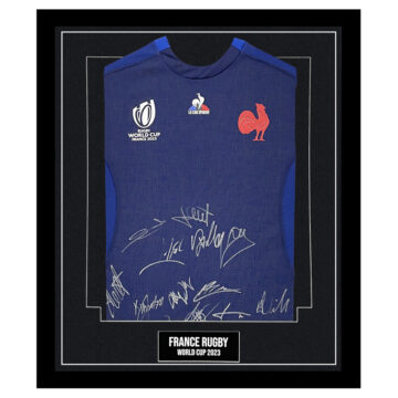 Signed France Rugby Framed Shirt – World Cup 2023