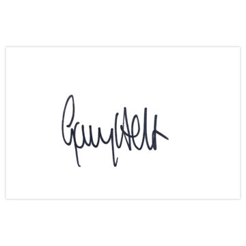 Signed Gary Holt White Card - Norwich City Autograph