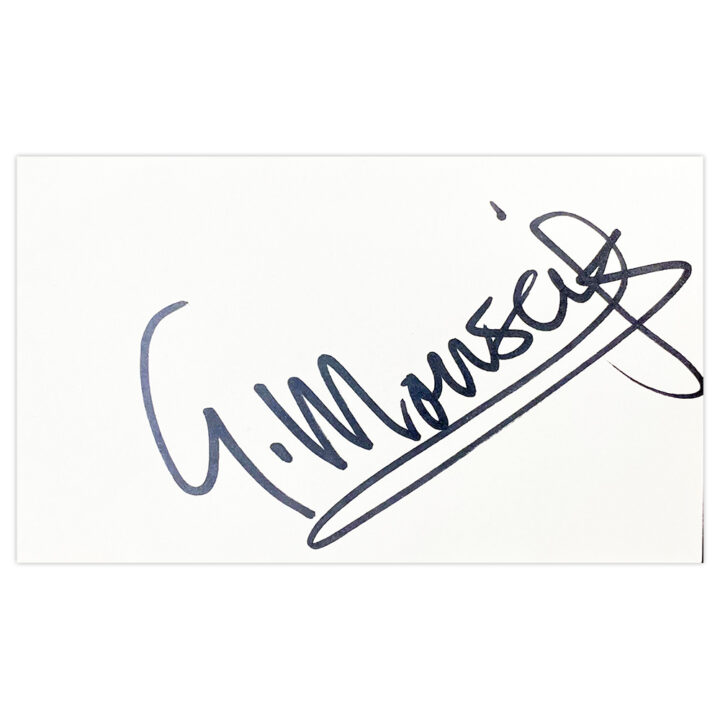 Signed Gegard Mousasi White Card - UFC Autograph