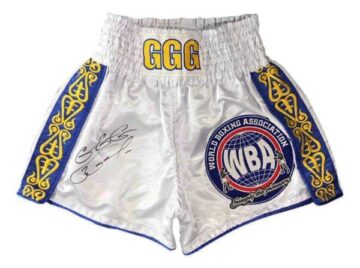 Signed Gennady Golovkin Shorts - Boxing World Champion Icon