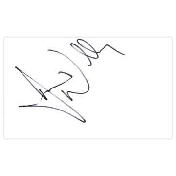 Signed Hamish Marshall White Card - New Zealand Cricket Autograph