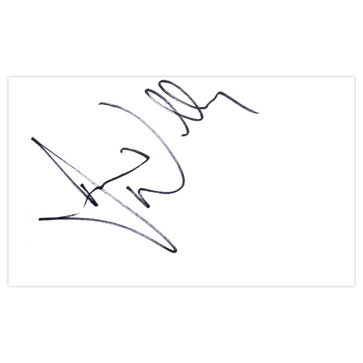 Signed Hamish Marshall White Card - New Zealand Cricket Autograph