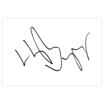 Signed Hugh Vyvyan White Card - Saracens Autograph