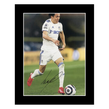 Signed Ian Poveda Photo Display - 12x10 Leeds United Icon