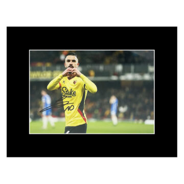 Signed Imran Louza Photo Display - 16x12 Watford FC Icon Autograph