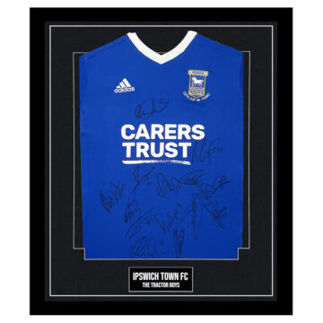 Signed Ipswich Town Framed Shirt - The Tractors Boys Autograph