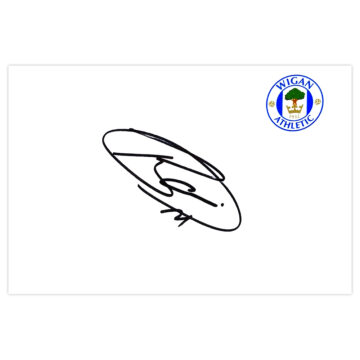 Signed Ivan Ramis White Card - Wigan Athletic Autograph