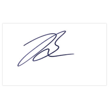 Signed Jake Ball White Card - England Cricket Icon