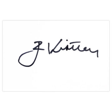 Signed James Kirtley White Card - England Cricket Autograph