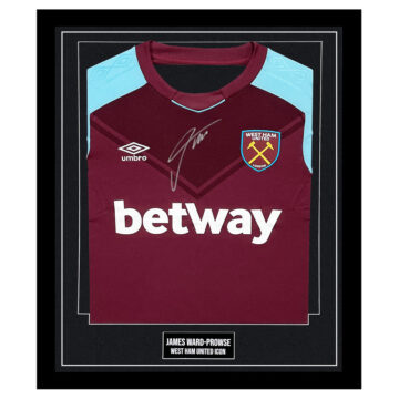 Signed James Ward-Prowse Framed Shirt - West Ham United Icon