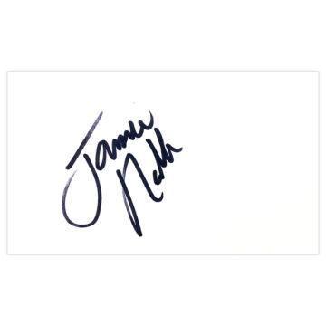 Signed Jamie Noble White Card - WWE Autograph