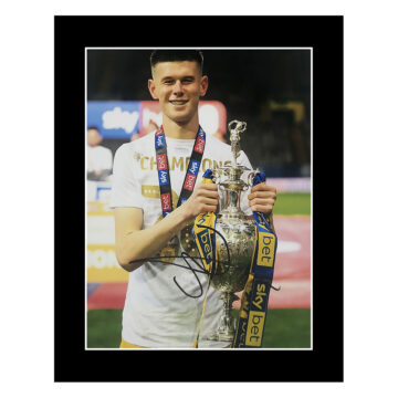 Signed Jamie Shackleton Photo Display - 12x10 Championship Winners 2020