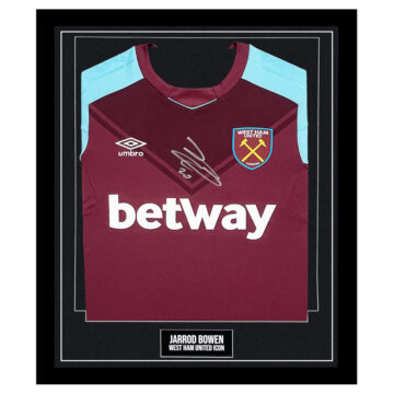 Signed Jarrod Bowen Framed Shirt - West Ham United Icon