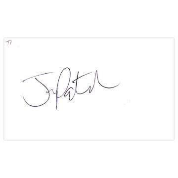 Signed Jeetan Patel White Card - New Zealand Cricket Icon