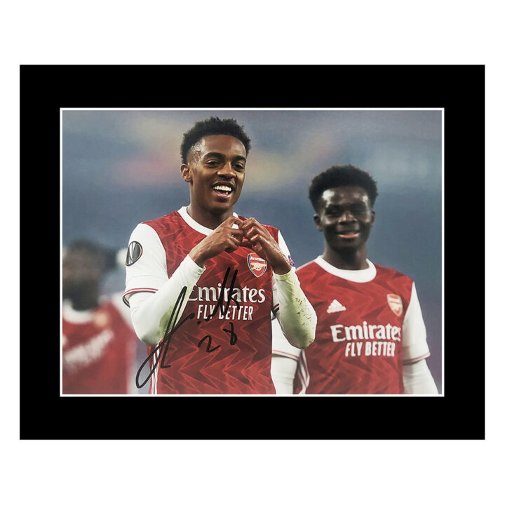 Signed Joe Willock Photo Display - 12x10 Arsenal FC Icon