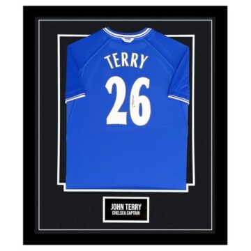 Signed John Terry Framed Shirt - Chelsea FC Captain