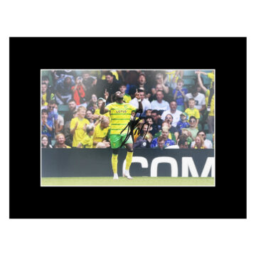 Signed Jonathan Rowe Photo Display 16x12 - Norwich City Icon