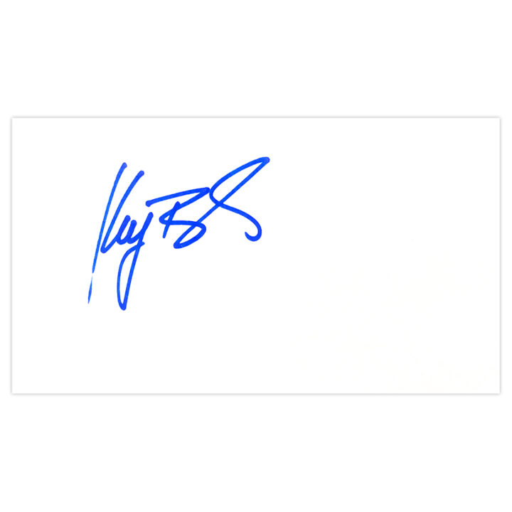 Signed Keegan Bradley White Card - Golf Autograph