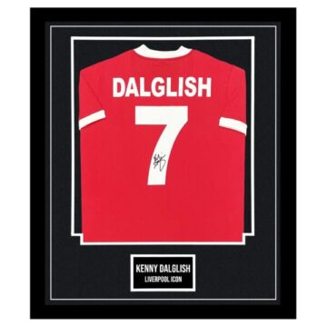 Signed Kenny Dalglish Shirt Framed - European Cup Winner 1981