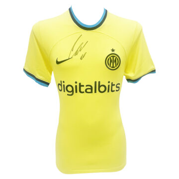 Signed Lautaro Martinez Away Shirt - Inter Milan Icon