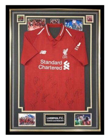 Signed Liverpool FC Jersey – Framed Champions League Winners Shirt 2019