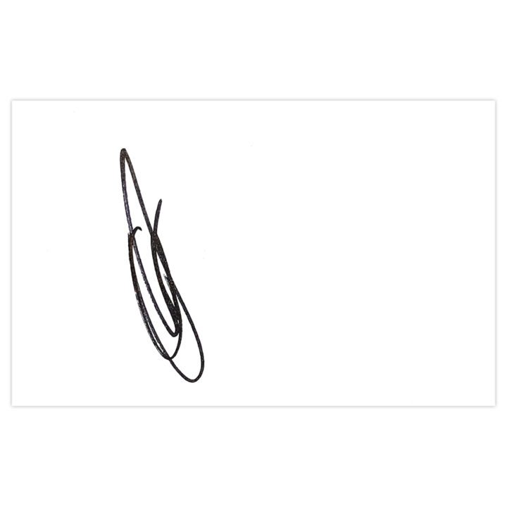 Signed Lloyd Dyer White Card - MK Dons Autograph