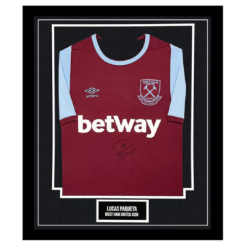 Signed Lucas Paqueta Framed Shirt – West Ham United Icon