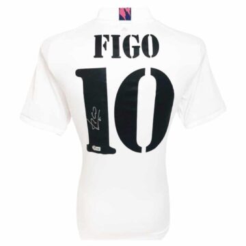 Signed Luis Figo Shirt – Real Madrid Icon Jersey