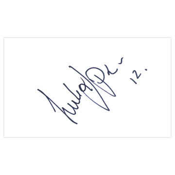 Signed Luke Simpson White Card - Kidderminster Harriers Autograph